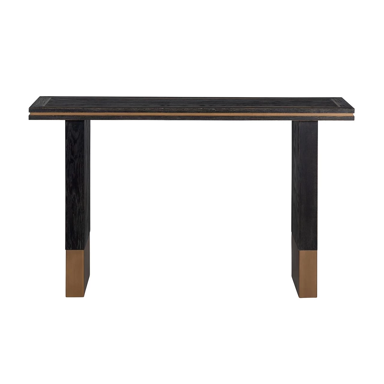 RICHMOND Sidetable Gunther 150x40cm - Zwart/goud 3 RICHMOND Sidetable Gunther 150x40cm - Zwart/goud - Afbeelding 3
