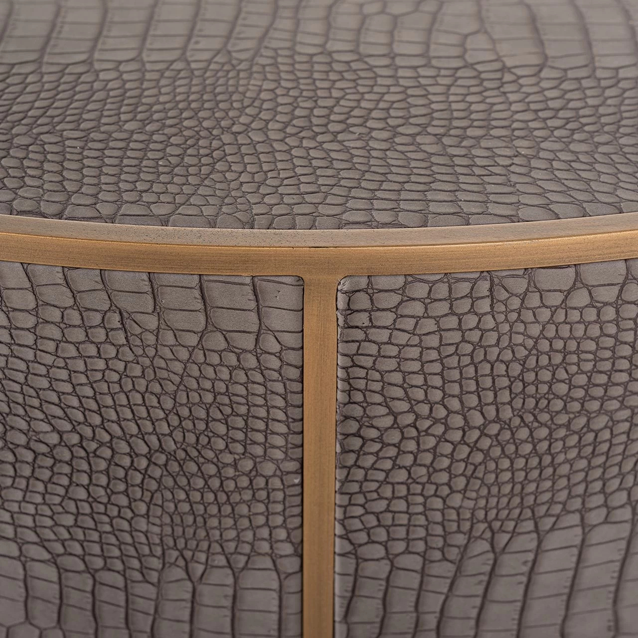 RICHMOND Salontafel Classico Ø100 - Imitatieleer 2 RICHMOND Salontafel Classico Ø100 - Imitatieleer - Afbeelding 2