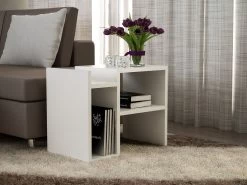 Furny Home Bijzettafel | 18mm Dikte | 49" Breedte | Wit