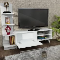 Furny Home TV-meubel | 100% Melamine Laag | 18mm Dikte | 140cm Breedte | Wit 8 Furny Home TV-meubel | 100% Melamine Laag | 18mm Dikte | 140cm Breedte | Wit -Collectie Woonkamermeubels 756FRN3010 20 202 5e23