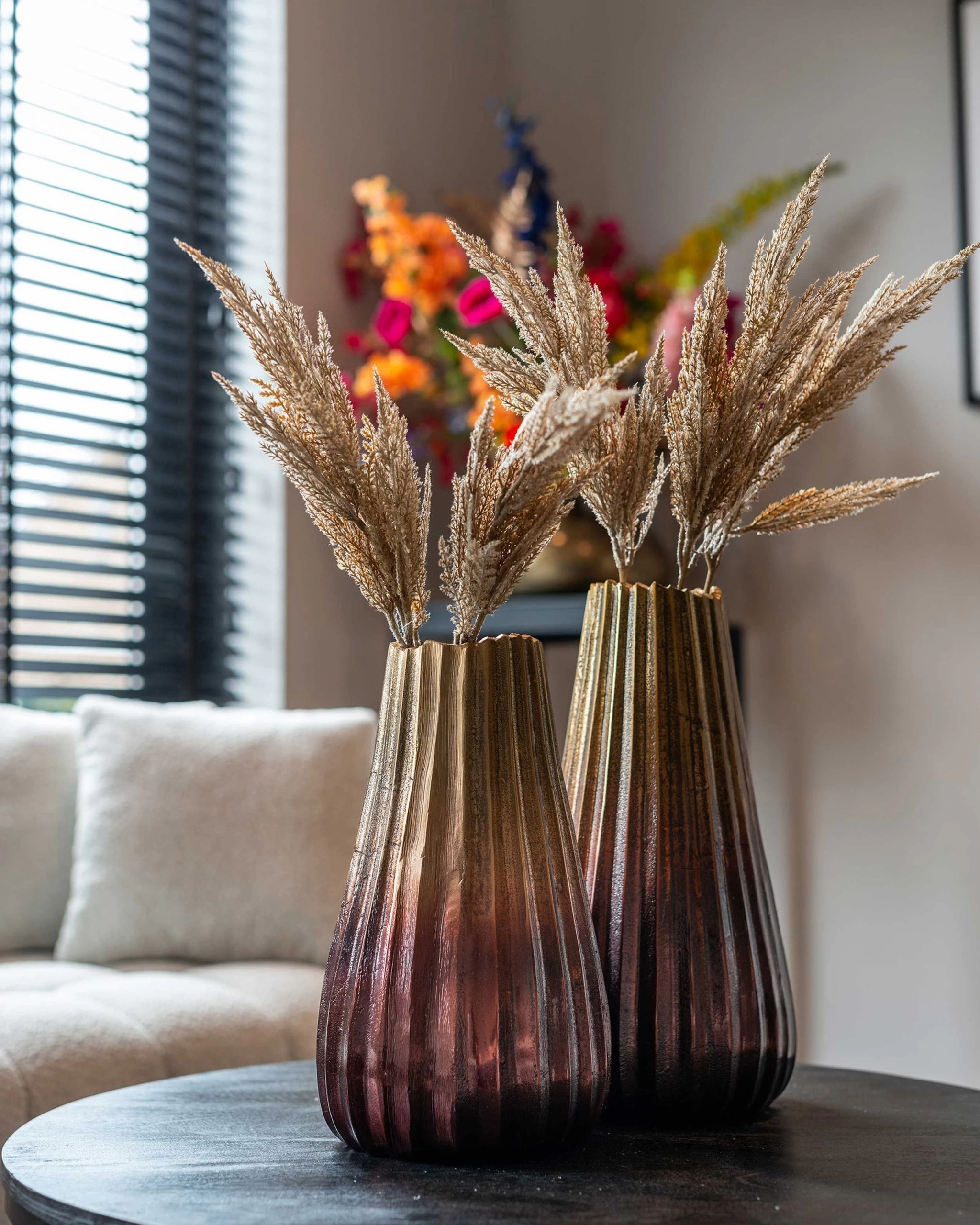 RICHMOND Set Van 2 Ronde Salontafels Cayetana - Zwart Mangohout 3 RICHMOND Set Van 2 Ronde Salontafels Cayetana - Zwart Mangohout - Afbeelding 3