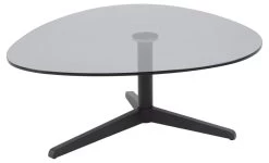 Salontafel Bartos 84x77 - Zwart/glas -Collectie Woonkamermeubels 76DECA8E 029D 4F94 9A4B 90D52496B547 1 b003