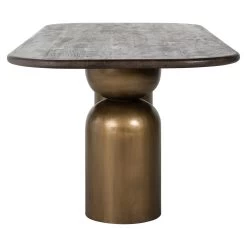 RICHMOND Eettafel Cavo | 230 X 100 X 78 Cm | Brushed Gold -Collectie Woonkamermeubels 7780 3 3b3a