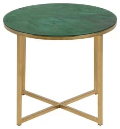 Bijzettafel Alisma Ø50 Cm - Goud/groen -Collectie Woonkamermeubels 78478517 5CFC 40B3 B7B9 79FF3BCB08B5 4de3