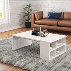 Elegance Salontafel - 100% Melamine, 18mm Dik, 90cm Breed, 33cm Hoog - Wit -Collectie Woonkamermeubels 793ELG2807 20 202 ede4