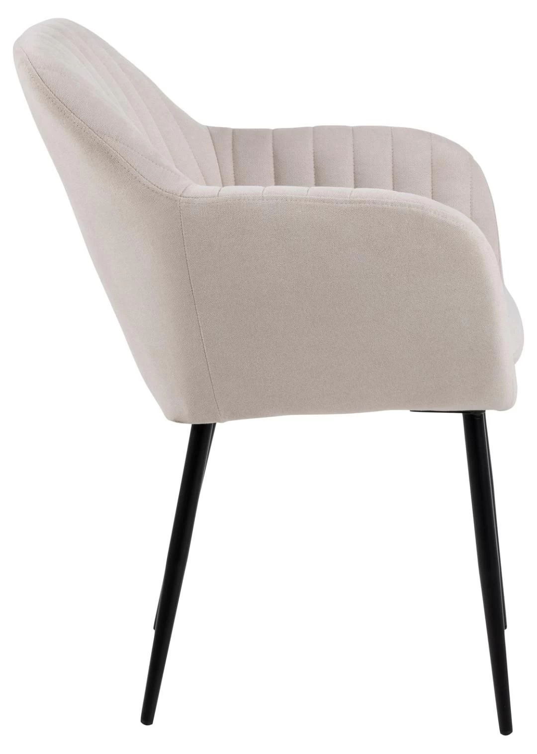 Armstoel Hermeline - Zand/zwart 6 Armstoel Hermeline - Zand/zwart - Afbeelding 6