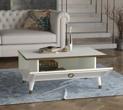 Tera Home Salontafel | Melamine Laag | 18mm Dikte | Witgoud -Collectie Woonkamermeubels 804TRH2820 20 203 d604