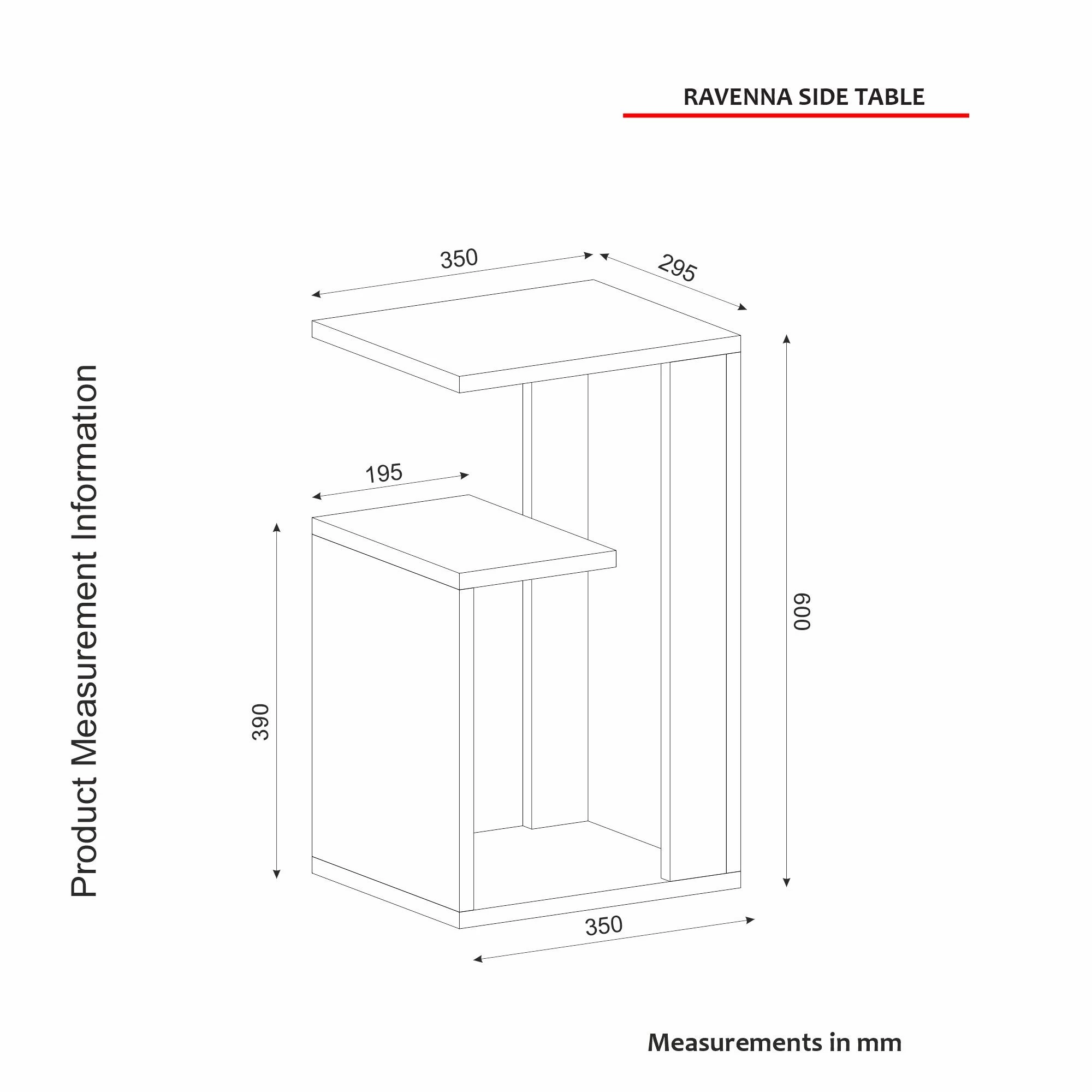 Bijzettafel Talon | 18 Mm Dik | 29" Breed | Witgoud Zwart 2 Bijzettafel Talon | 18 Mm Dik | 29" Breed | Witgoud Zwart - Afbeelding 2