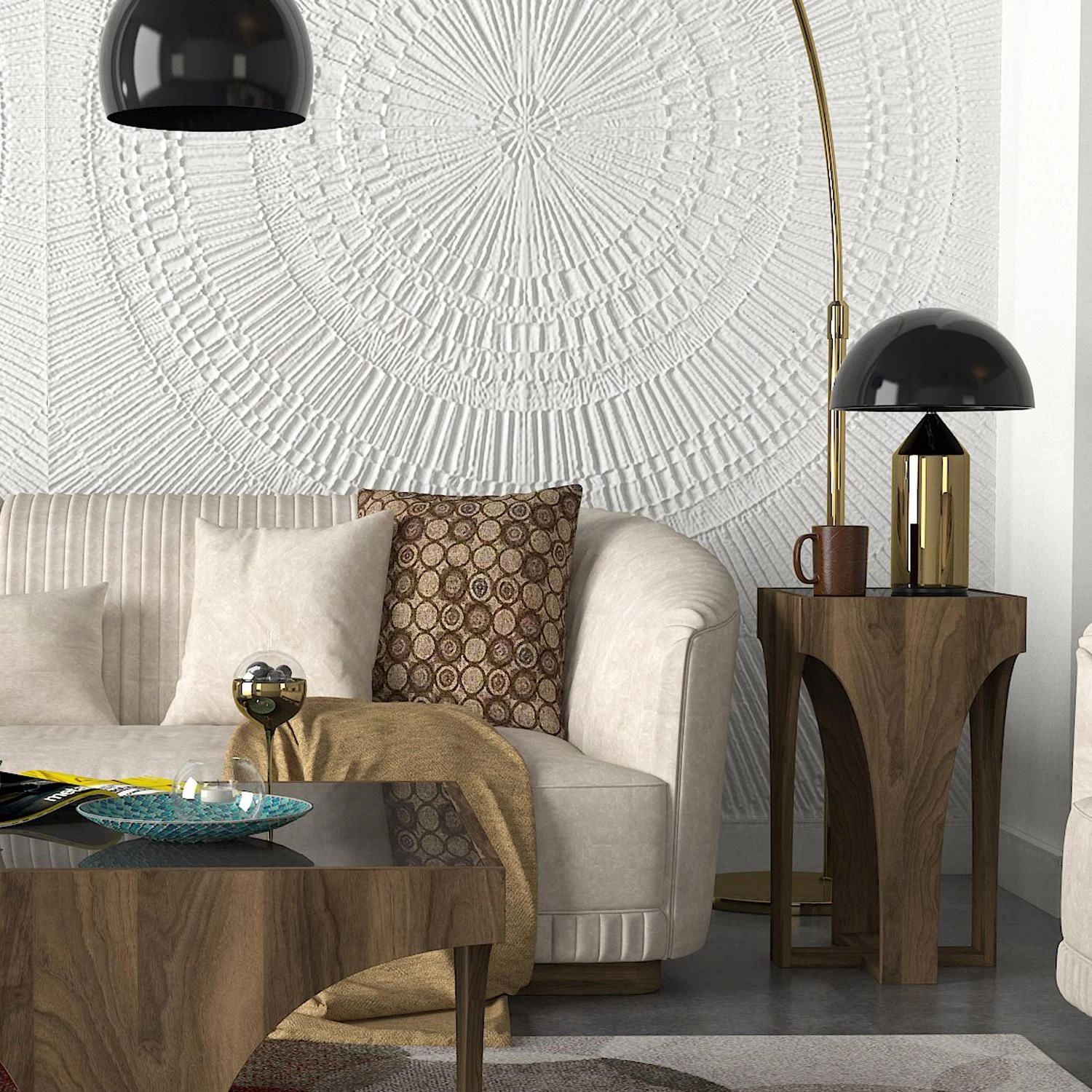 Tera Home Bijzettafel | Metalen Frame | 18mm Dikte | Noten Antraciet 5 Tera Home Bijzettafel | Metalen Frame | 18mm Dikte | Noten Antraciet - Afbeelding 5