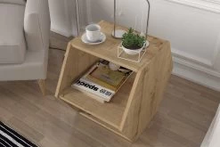 Tera Home Bijzettafel | 18mm Dik | Eiken Zwart -Collectie Woonkamermeubels 804TRH2852 20 202 0ec0