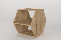 Tera Home Bijzettafel | 18mm Dik | Eiken Zwart -Collectie Woonkamermeubels 804TRH2852 20 204 b281