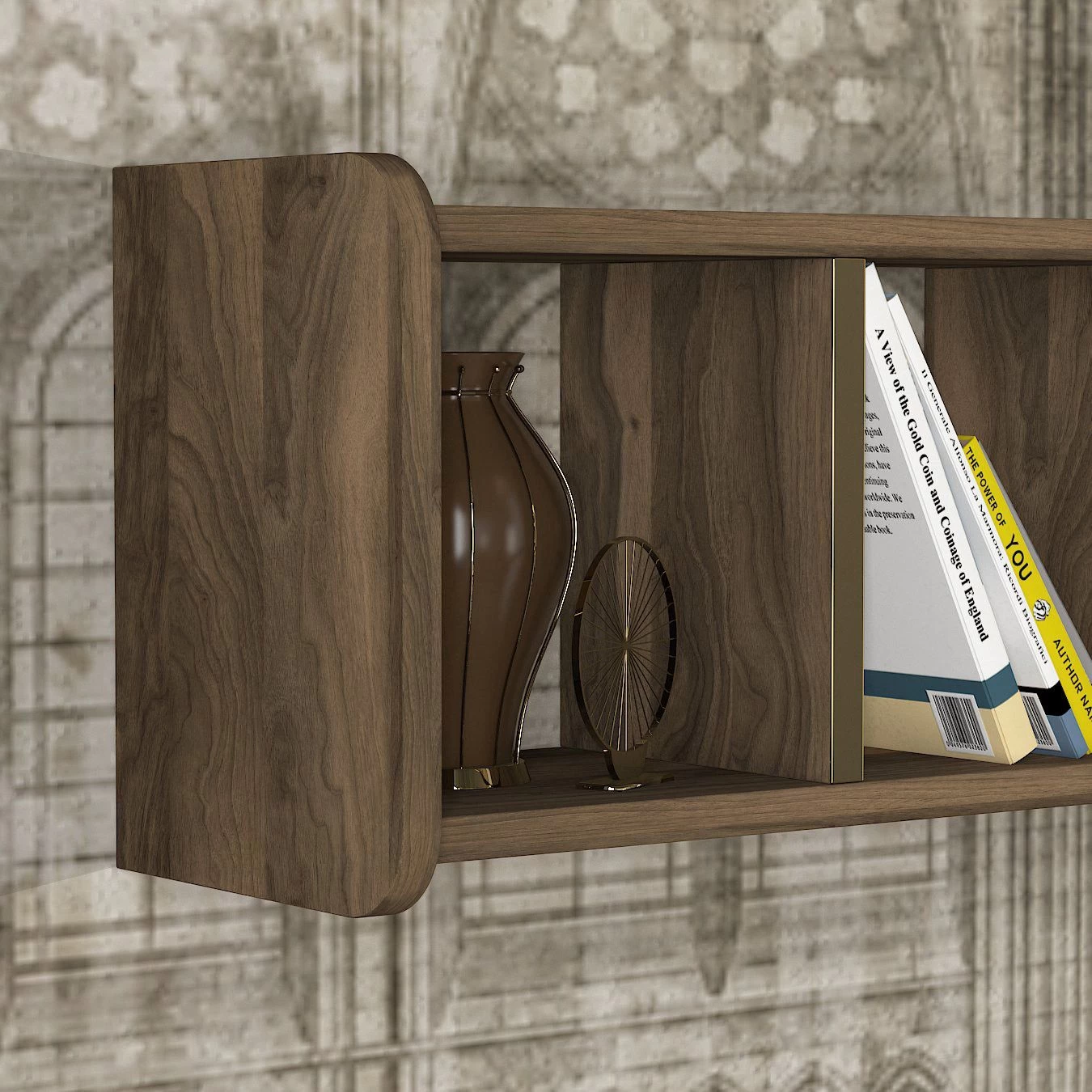 18mm Tera Home TV-meubel | Notelaar | 100% Melamine 5 18mm Tera Home TV-meubel | Notelaar | 100% Melamine - Afbeelding 5