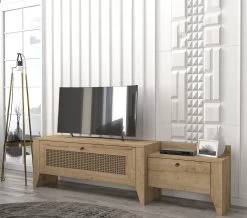 Tera Home TV Staan | Eiken | 180 Cm X 50 Cm X 35 Cm 17 Tera Home TV Staan | Eiken | 180 Cm X 50 Cm X 35 Cm -Collectie Woonkamermeubels 804TRH3076 20 202 f3f2
