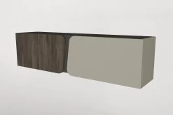 Tera Home TV-meubel | 100% Melamine Laag | 18mm Dikte | Extra Opbergruimte | Walnoot Wit -Collectie Woonkamermeubels 804TRH3077 20 2010 9bc3