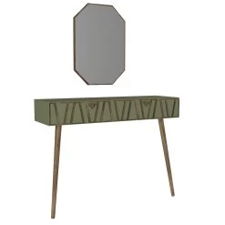 Tera Home Dressoir 120cm | 100% Melamine | Beuken Poten | Noten Donkergroen -Collectie Woonkamermeubels 804TRH3503 20 206 ac34