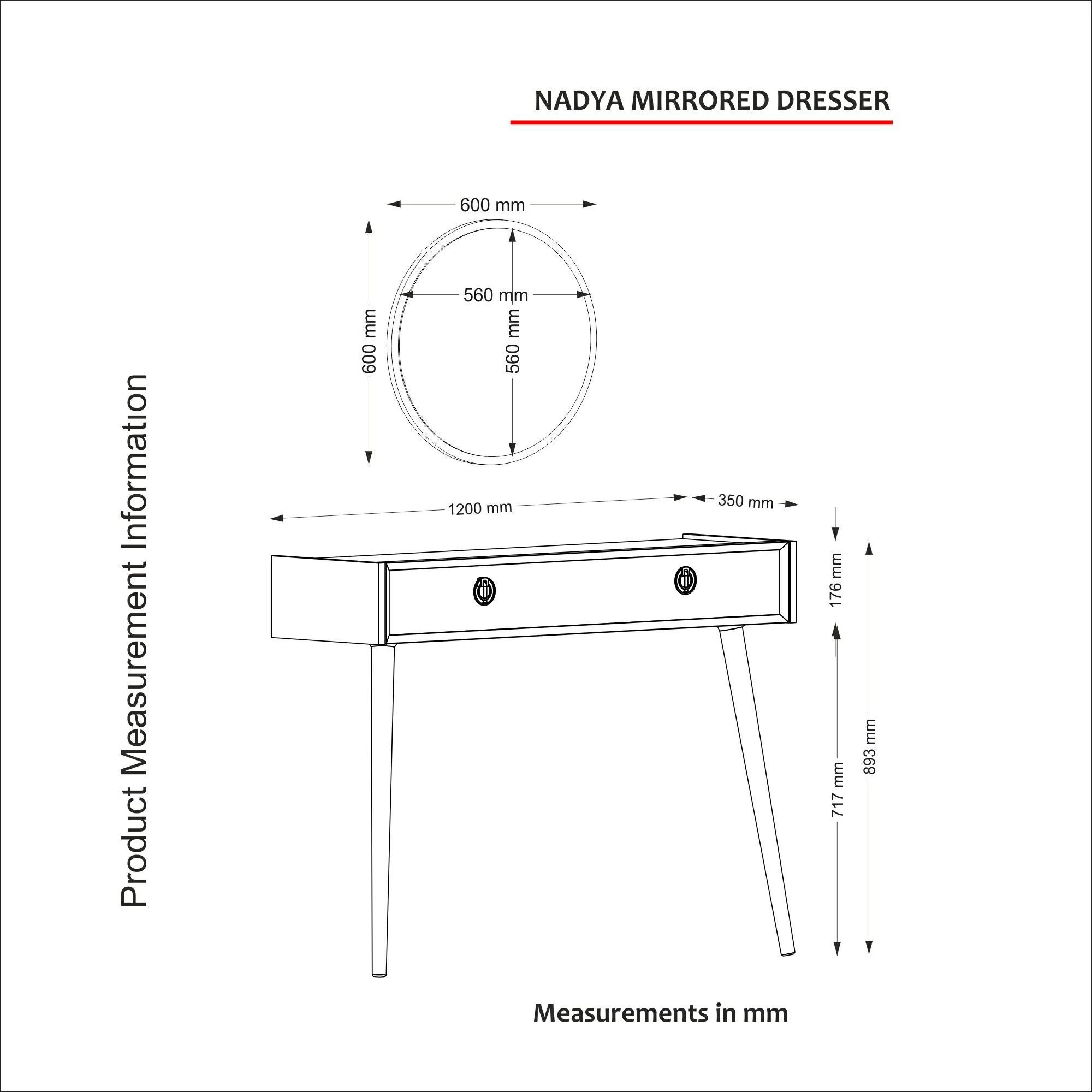 Tera Home Dressoir - 120cm Breedte - Wit Notenhout 3 Tera Home Dressoir - 120cm Breedte - Wit Notenhout - Afbeelding 3