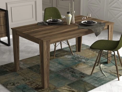 Tera Home Eettafel | 100% Melamine Gecoat | Notenhout | 18mm Dikte -Collectie Woonkamermeubels 804TRH4201 20 201 fa7a