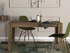 Tera Home Eettafel | 100% Melamine Gecoat | Notenhout | 18mm Dikte -Collectie Woonkamermeubels 804TRH4201 20 202 8905