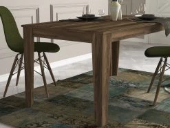 Tera Home Eettafel | 100% Melamine Gecoat | Notenhout | 18mm Dikte -Collectie Woonkamermeubels 804TRH4201 20 203 2dc3