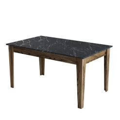 Woody Fashion Eettafel | Melamine Coating | Notelaar Zwart -Collectie Woonkamermeubels 845HCT1406 20 205 102b