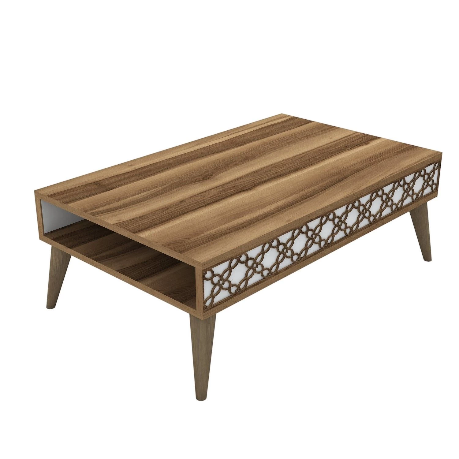 Mod. Salontafel | Woody Mode | Melamine | 18 Mm | Notelaar 4 Mod. Salontafel | Woody Mode | Melamine | 18 Mm | Notelaar - Afbeelding 4