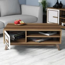Woody Fashion Salontafel | Witte Walnoot Afwerking -Collectie Woonkamermeubels 845HCT2832 20 202 3a0b