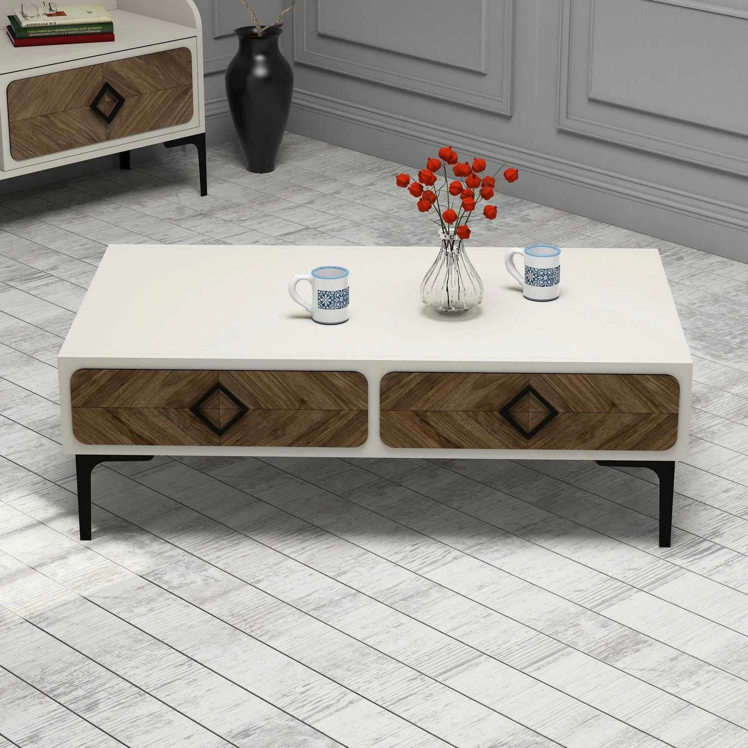 Stijlvolle Salontafel | Houtmode | Notencrème 1 Stijlvolle Salontafel | Houtmode | Notencrème