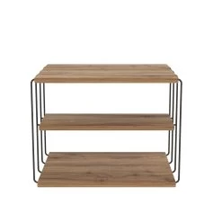 Elegante 2-Tier Bijzettafel | Atlantic Pine Zwart -Collectie Woonkamermeubels 854KLN2813 20 203 dda3