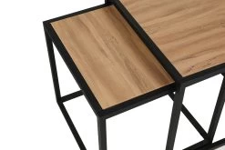 Salontafel Set | Melamine Gecoat | Metalen Poten | Eiken Zwart -Collectie Woonkamermeubels 854KLN2901 20 2010 537f