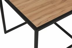 Salontafel Set | Melamine Gecoat | Metalen Poten | Eiken Zwart -Collectie Woonkamermeubels 854KLN2901 20 2015 0111