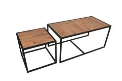 Salontafel Set | Metalen Poten | 100% Melamine Gecoat | Walnoot Zwart 20 Salontafel Set | Metalen Poten | 100% Melamine Gecoat | Walnoot Zwart -Collectie Woonkamermeubels 854KLN2902 20 2010 5528