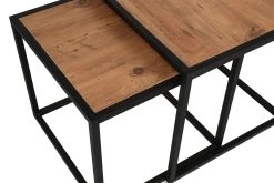 Salontafel Set | Metalen Poten | 100% Melamine Gecoat | Walnoot Zwart 22 Salontafel Set | Metalen Poten | 100% Melamine Gecoat | Walnoot Zwart -Collectie Woonkamermeubels 854KLN2902 20 208 467a