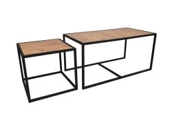 Salontafel Set | Metalen Poten | 100% Melamine Gecoat | Walnoot Zwart 23 Salontafel Set | Metalen Poten | 100% Melamine Gecoat | Walnoot Zwart -Collectie Woonkamermeubels 854KLN2902 20 209 cbbb