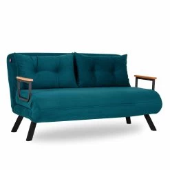 Stijlvolle 2-persoons Slaapbank | Comfort En Design | 100% Metalen Frame | Petrol Green -Collectie Woonkamermeubels 859FTN1276 20 202 5cec