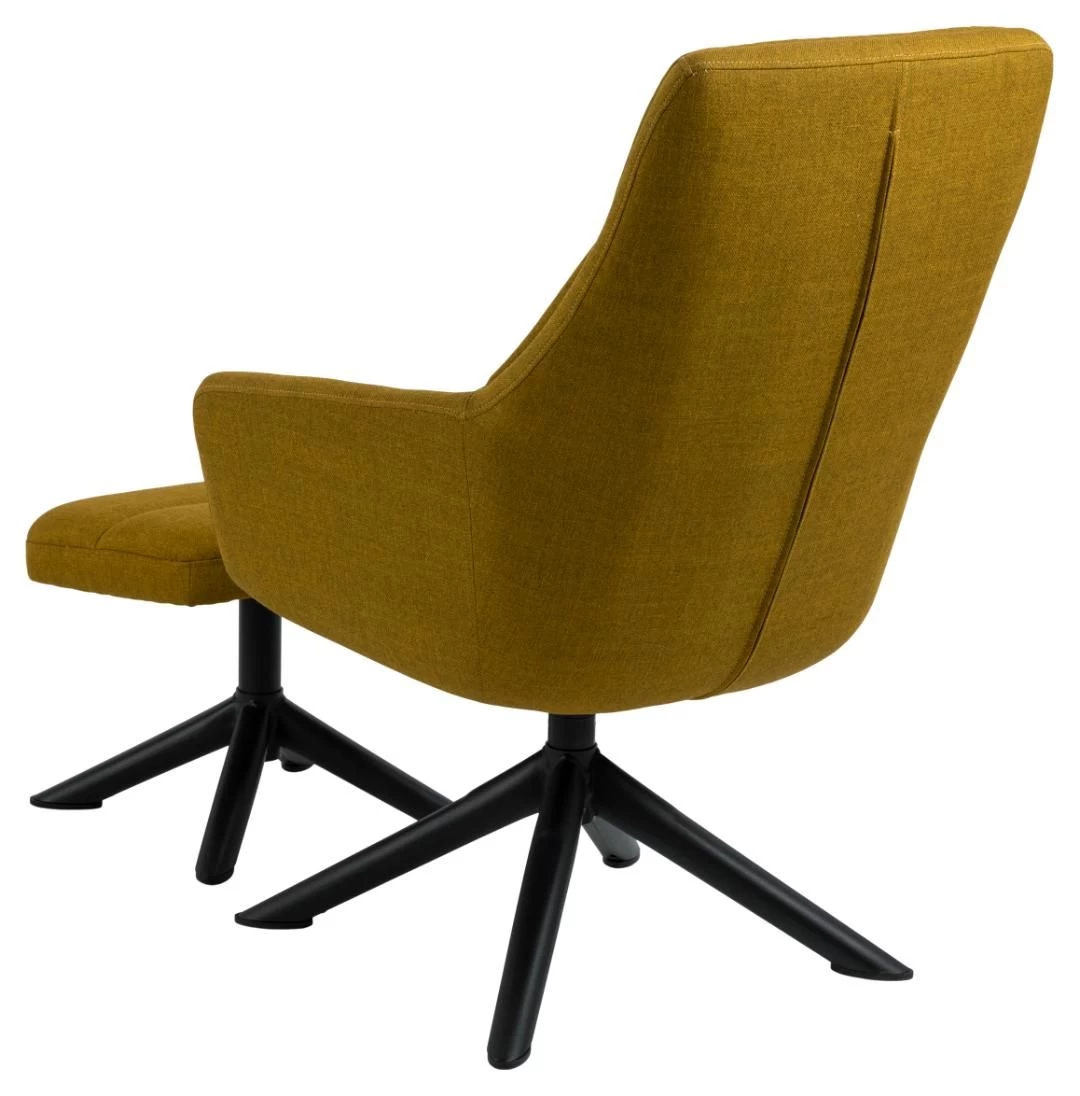 Relaxfauteuil Harper - Okergeel 6 Relaxfauteuil Harper - Okergeel - Afbeelding 6