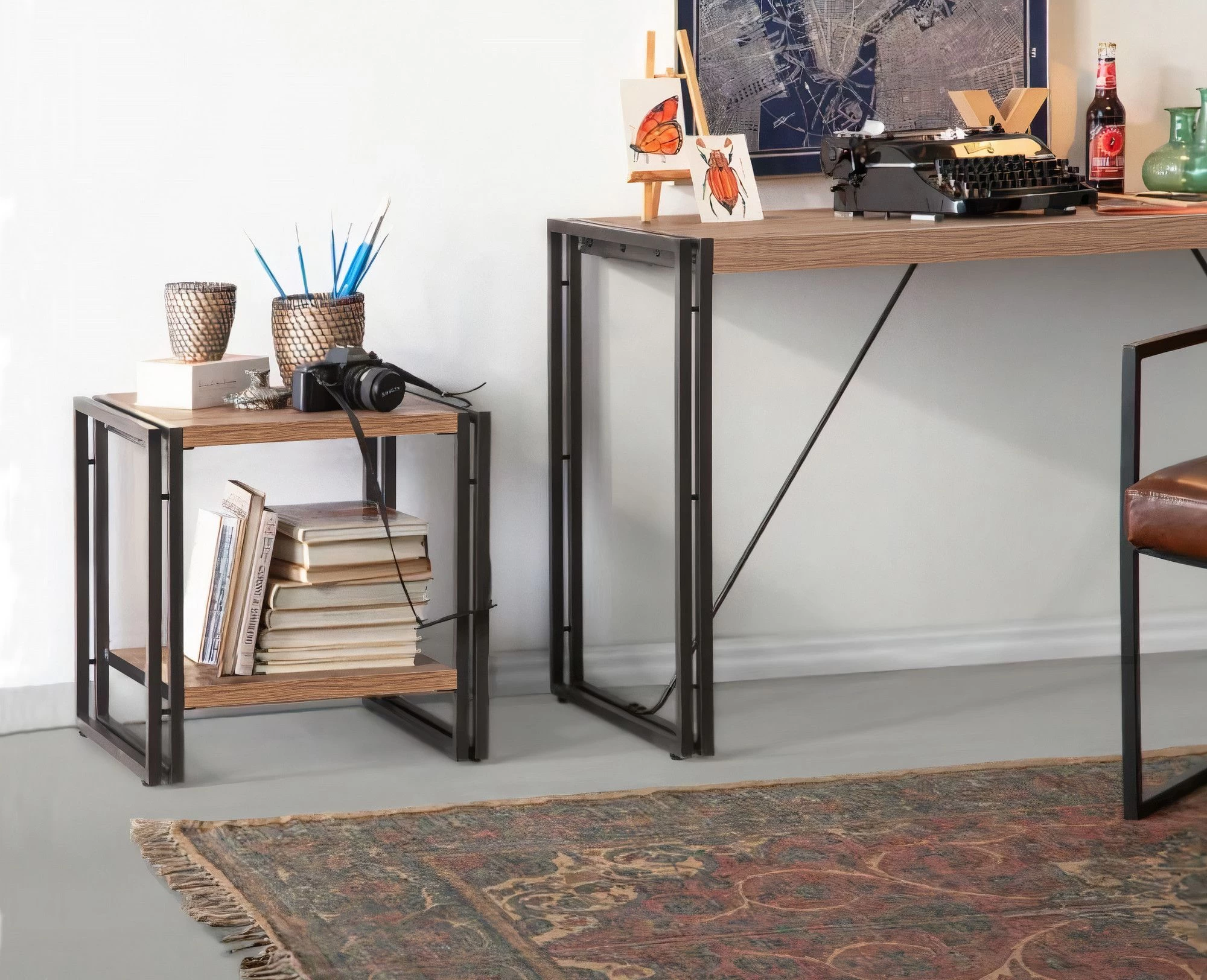 Bijzettafel Sapphire Melamine Gecoat | 2-Tier | Atlantic Pine Zwart 3 Bijzettafel Sapphire Melamine Gecoat | 2-Tier | Atlantic Pine Zwart - Afbeelding 3