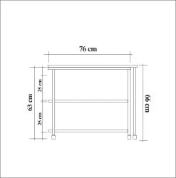 Zijtafel Atlantische Pine Zwart 20 Zijtafel Atlantische Pine Zwart -Collectie Woonkamermeubels 863SPH2828 20 2018 1034