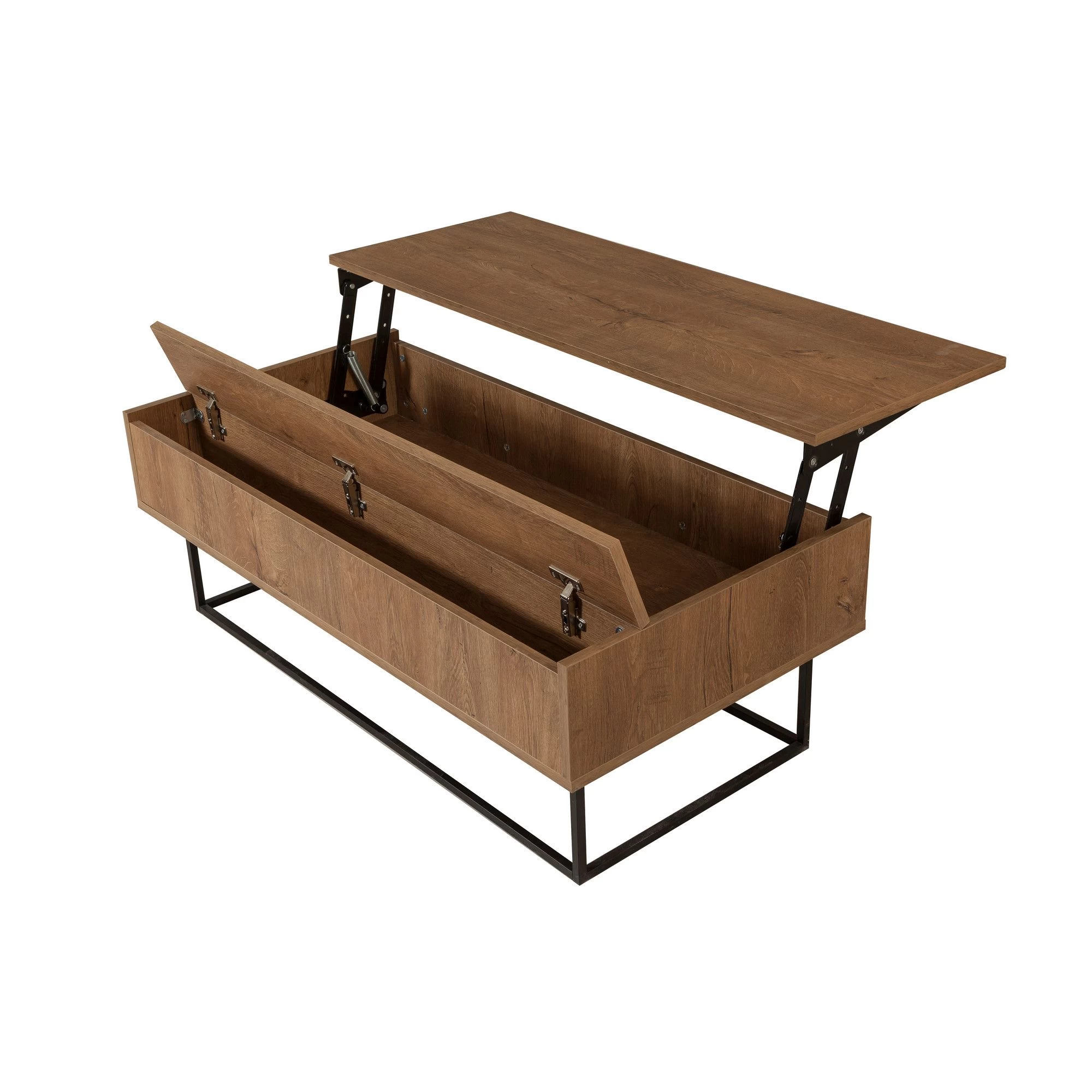 Sapphire Melamine Salontafel | 2-Tier Walnoot Zwart 3 Sapphire Melamine Salontafel | 2-Tier Walnoot Zwart - Afbeelding 3