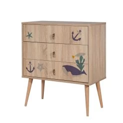 Dressoir Vella | Gecoat Spaanplaat | Houten Poten | 80x89x40cm | Veelkleurig 6 Dressoir Vella | Gecoat Spaanplaat | Houten Poten | 80x89x40cm | Veelkleurig -Collectie Woonkamermeubels 869VEL3465 20 202 9860