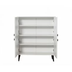 Multifunctionele Kast Vella | 100% Melamine | 18mm Dikte | Haagbeukenpoten | Metalen En Touwgrepen | 95cm X 111cm X 36cm 8 Multifunctionele Kast Vella | 100% Melamine | 18mm Dikte | Haagbeukenpoten | Metalen En Touwgrepen | 95cm X 111cm X 36cm -Collectie Woonkamermeubels 869VEL3985 20 205 b208