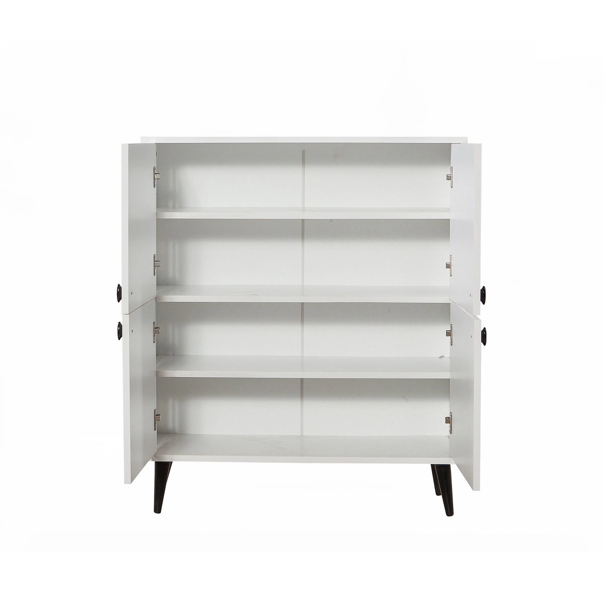 Multifunctionele Kast Vella | 100% Melamine | 18mm Dikte | Haagbeukenpoten | Metalen En Touwgrepen | 95cm X 111cm X 36cm 3 Multifunctionele Kast Vella | 100% Melamine | 18mm Dikte | Haagbeukenpoten | Metalen En Touwgrepen | 95cm X 111cm X 36cm - Afbeelding 3