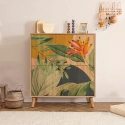 Multifunctionele Kast Vella | Sonomo Groen Geel