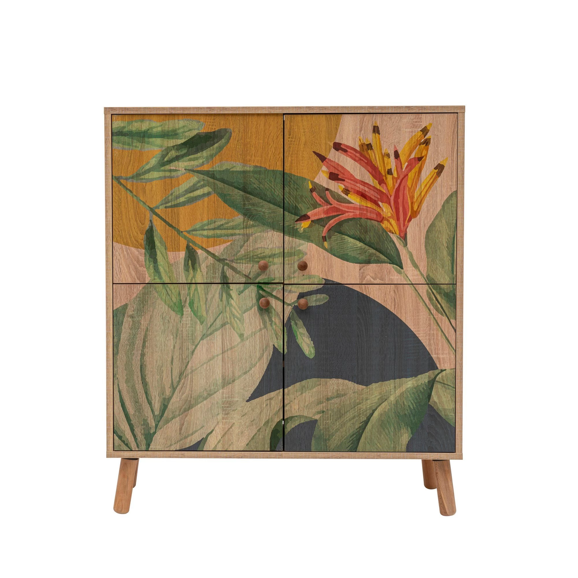 Multifunctionele Kast Vella | Sonomo Groen Geel 6 Multifunctionele Kast Vella | Sonomo Groen Geel - Afbeelding 6