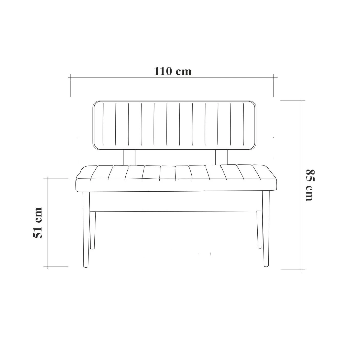 Bank Vella | 100% Melaminegecoat | Fluweel | Wit Soho-design 2 Bank Vella | 100% Melaminegecoat | Fluweel | Wit Soho-design - Afbeelding 2