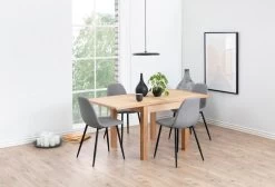 Eetkamerstoel Wilhelm - Lichtgrijs/zwart -Collectie Woonkamermeubels 89B6A79B 87CA 47F2 84BC 2F6E2EE340DD 293e