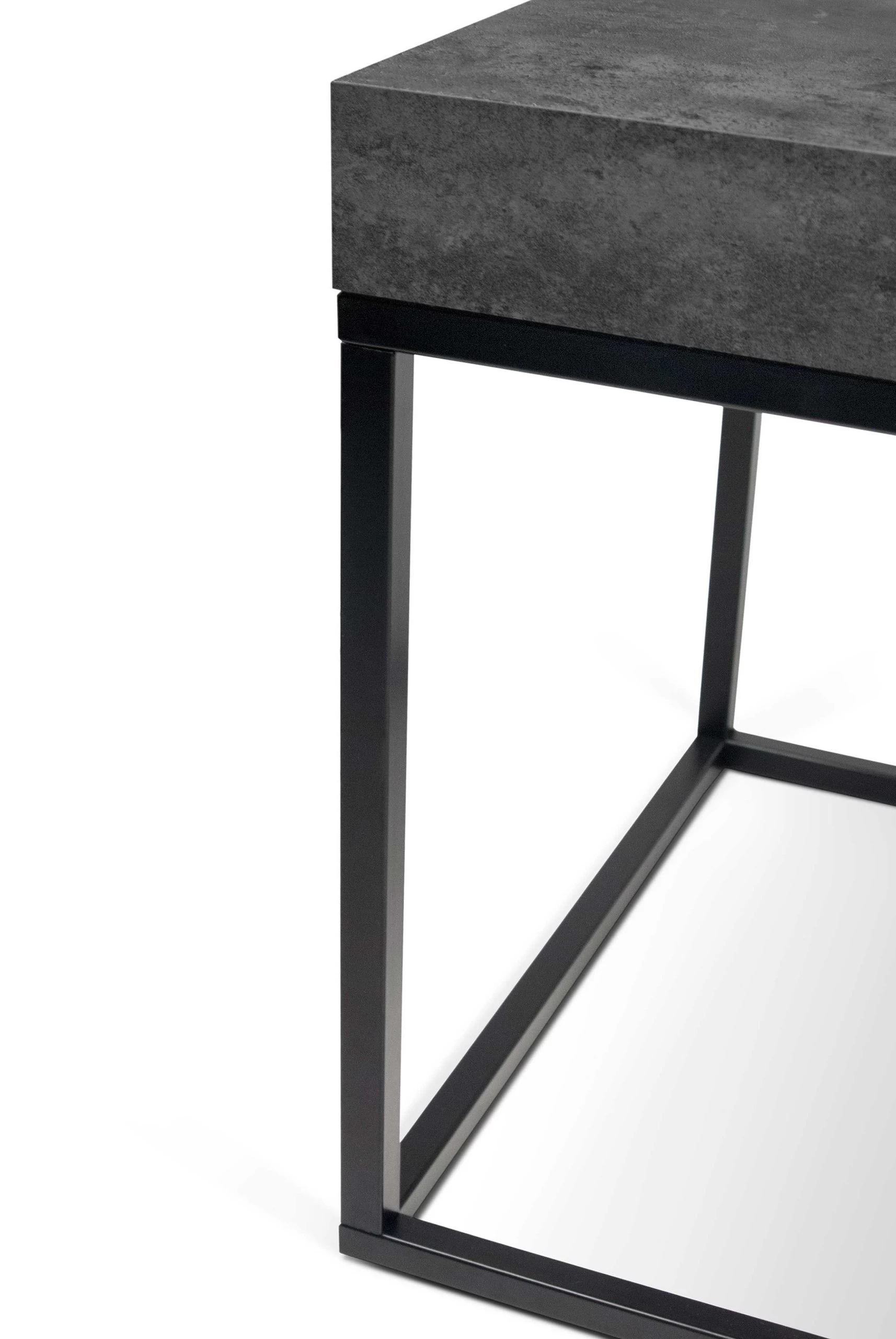 Bijzettafel Petra 55x55 Industrieel - Beton/zwart 5 Bijzettafel Petra 55x55 Industrieel - Beton/zwart - Afbeelding 5