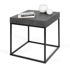 Bijzettafel Petra 55x55 Industrieel - Beton/zwart 25 Bijzettafel Petra 55x55 Industrieel - Beton/zwart -Collectie Woonkamermeubels 9000.629341 Petra 55 Concrete Pure Black 8 046c