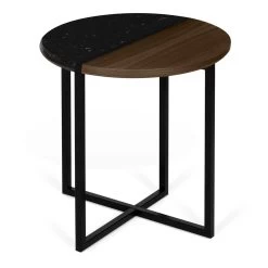 Bijzettafel Sonata - Walnoot/zwart Marmer 18 Bijzettafel Sonata - Walnoot/zwart Marmer -Collectie Woonkamermeubels 9003.629211 Sonata 50 Walnut and Black Marble 1 b1dd