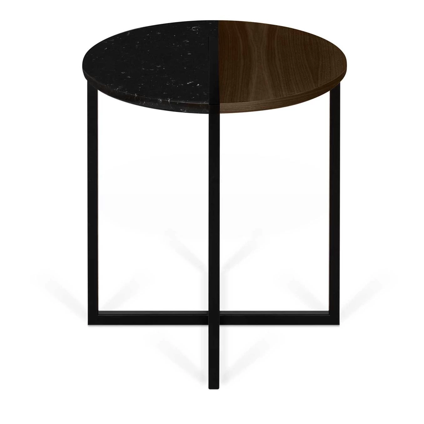 Bijzettafel Sonata - Walnoot/zwart Marmer 9 Bijzettafel Sonata - Walnoot/zwart Marmer - Afbeelding 9