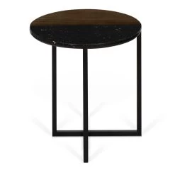 Bijzettafel Sonata - Walnoot/zwart Marmer 20 Bijzettafel Sonata - Walnoot/zwart Marmer -Collectie Woonkamermeubels 9003.629211 Sonata 50 Walnut and Black Marble 3 f9af